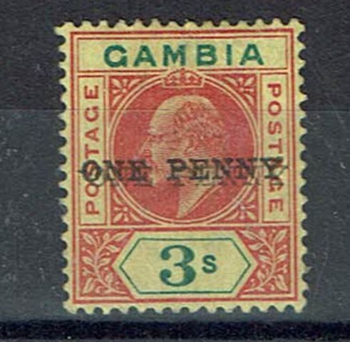 Image of Gambia SG 70a VLMM British Commonwealth Stamp